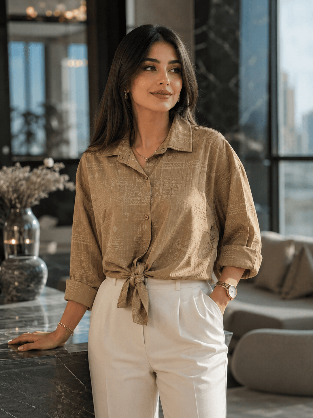شومیز گره ایی