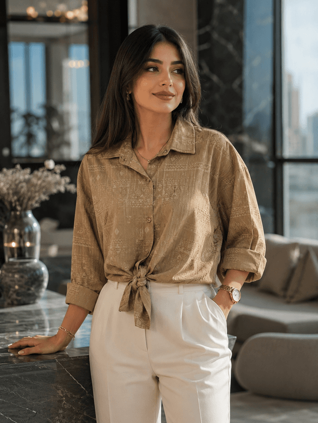 شومیز گره ایی